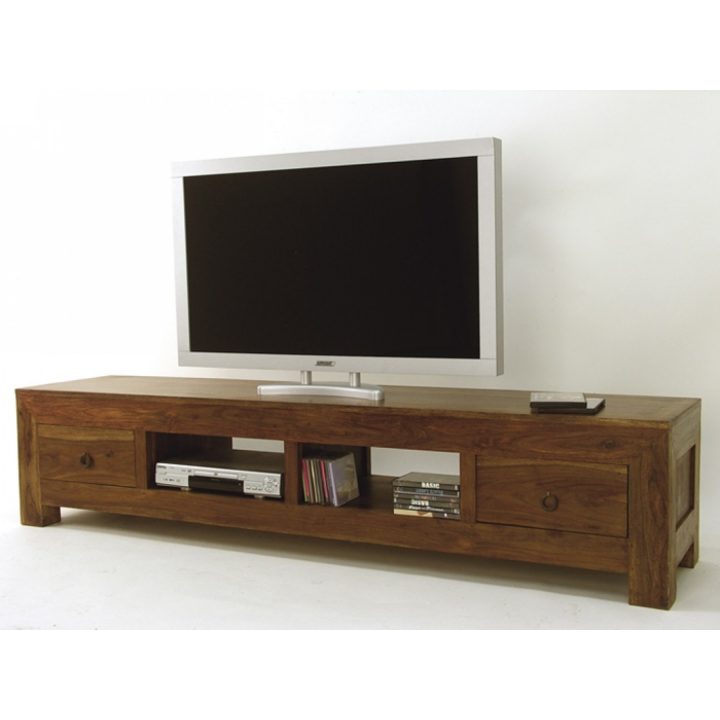 meuble tv bois long meuble tv bois long