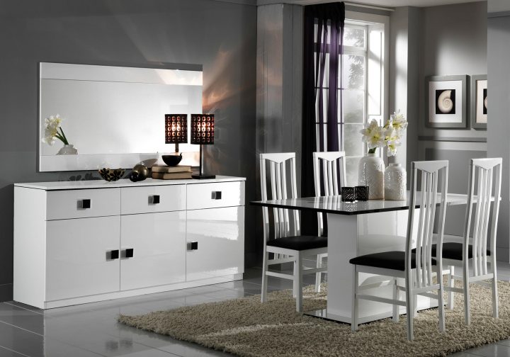 meuble salle a manger blanche