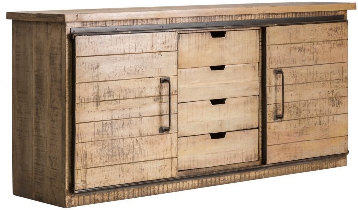 meuble bois massif industriel