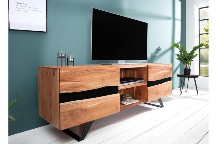 meuble tv bois et métal meuble tv bois et métal