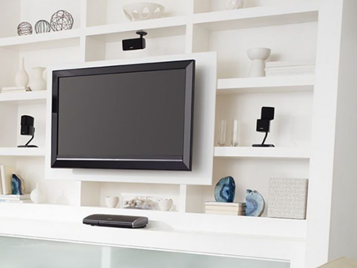 meuble tv home cinema intégré bose