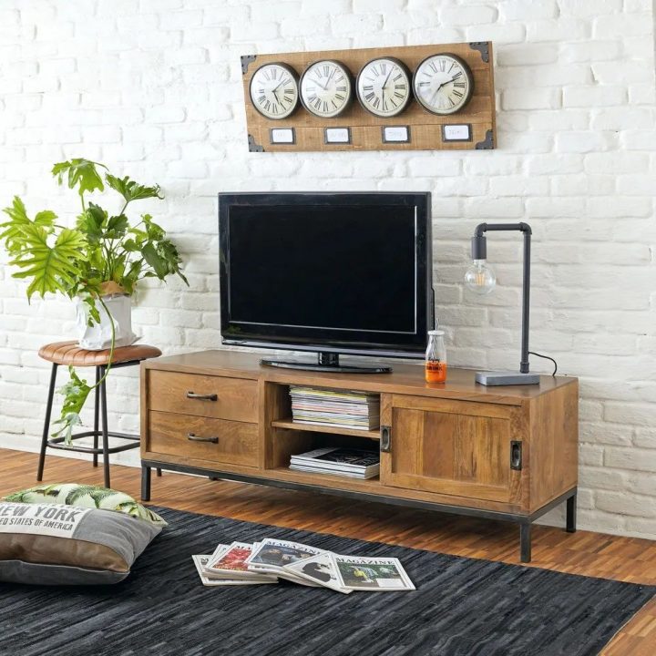 meuble tv suspendu maison du monde