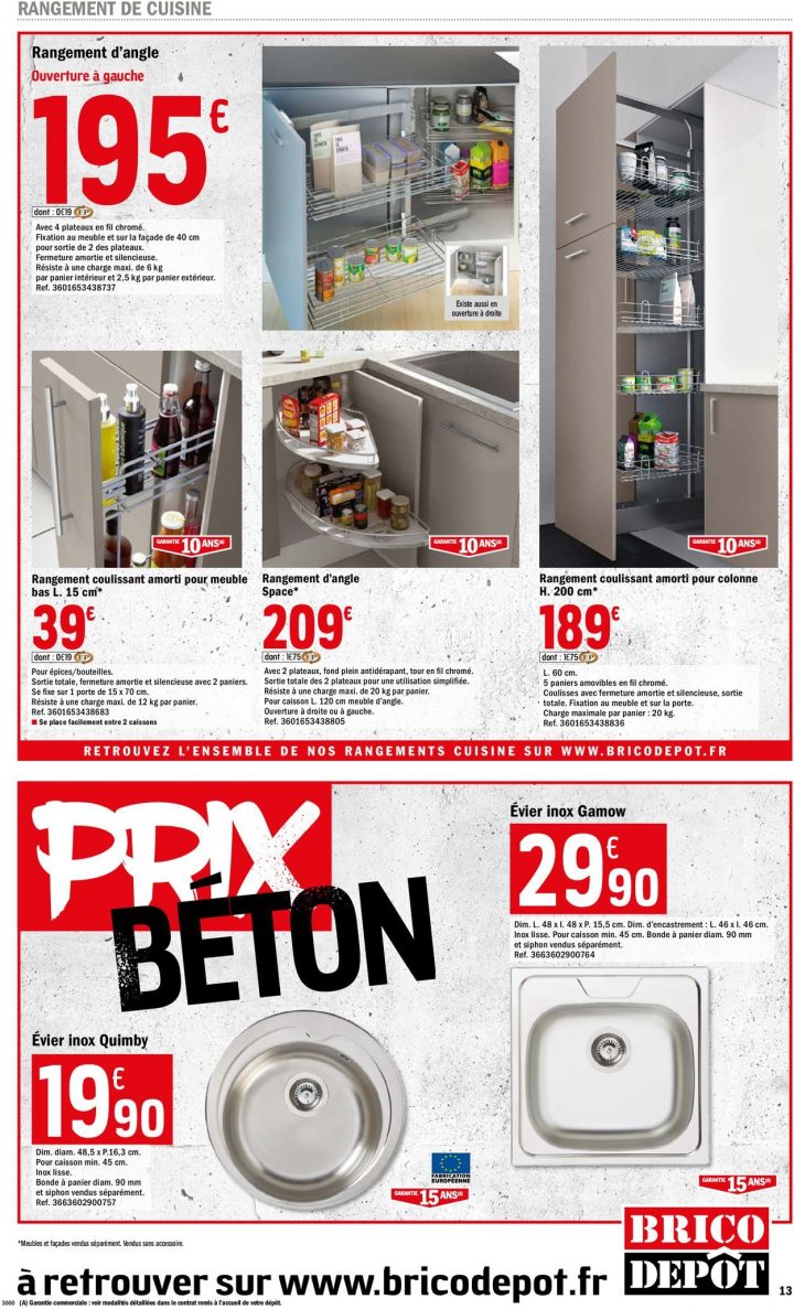 meuble rangement cuisine brico dépôt