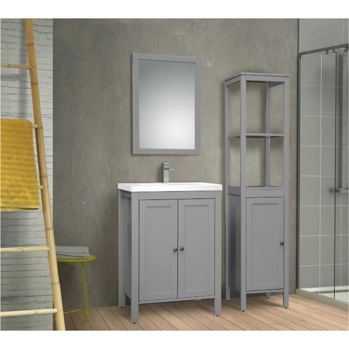 meuble sous vasque 60 cm bois