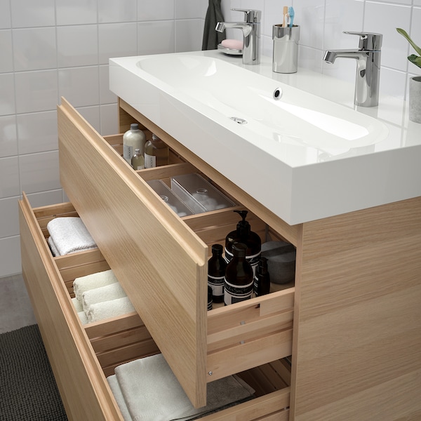 meuble salle de bain avec vasque et miroir ikea