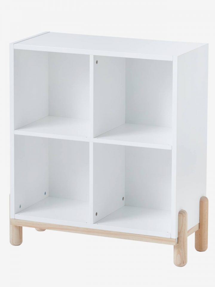 meuble 4 cases blanc