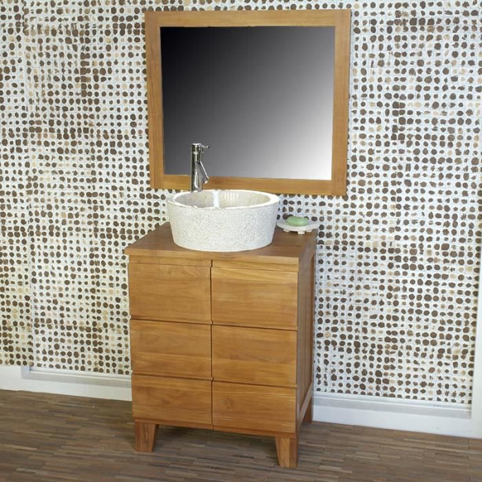 meuble salle de bain 60 cm bois