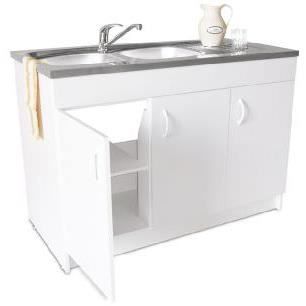 meuble sous-évier cuisine 3 portes
