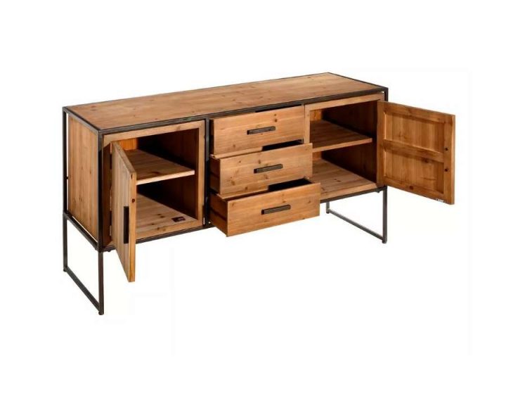 meuble contemporain bois et métal