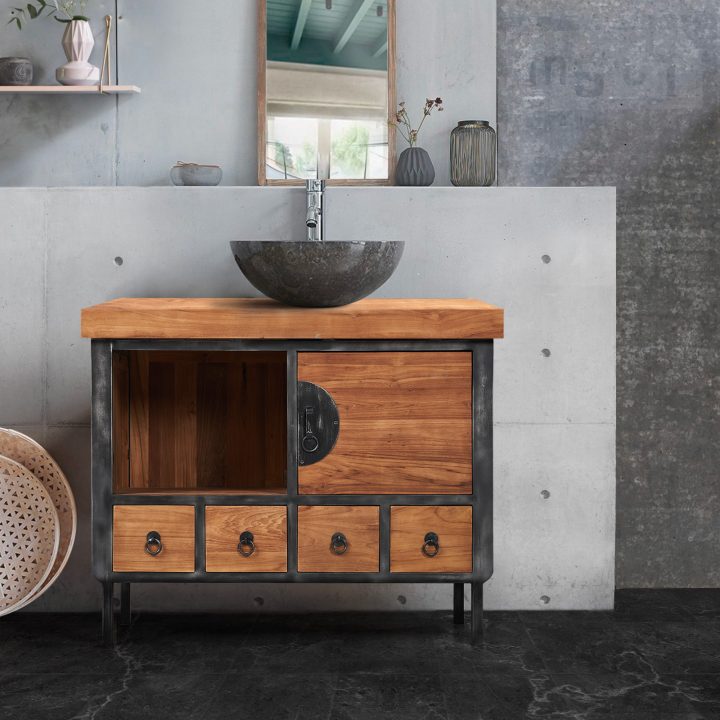 meuble salle de bain industriel 120 cm meuble salle de bain industriel 120 cm