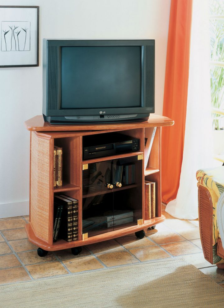 meuble tv plateau tournant