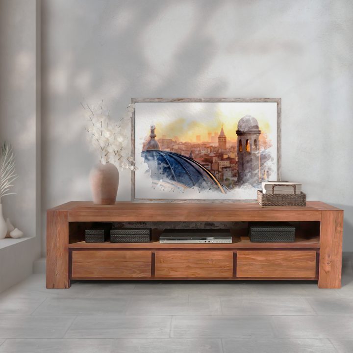 meuble tv design bois