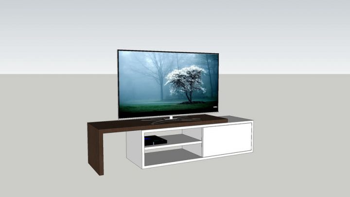 meuble tv pivotant 360 design