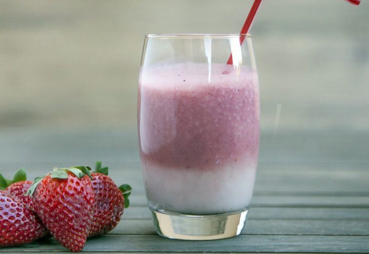 erdbeer-milchshake selber machen