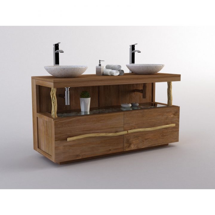 meuble de salle de bain pour vasque à poser