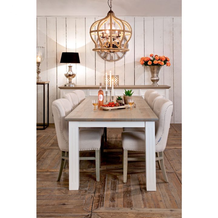 meuble de salle à manger blanc et bois