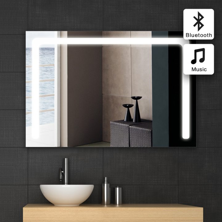 1 Pc 60X100 Cm De Bain Miroir Dans Salle De Bains Bluetooth tout Miroir Salle De Bain Bluetooth