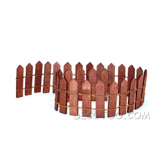 1 Petite Barrière En Bois 53 Cm – Chocolat – Decotoo encequiconcerne Petite Barriere Jardin