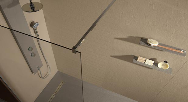 11 Panneaux Muraux Étanches Pour Habiller La Douche avec Stratifié Haute Pression Salle De Bain Mural