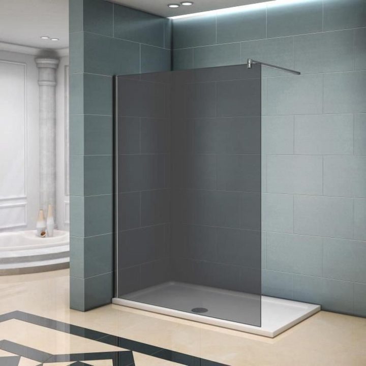 140X200Cm Paroi De Douche Grise, Pare-Douche Foncée, Paroi à Paroi De Douche Fixe 140 140X200Cm Paroi De Douche Grise, Pare-Douche Foncée, Paroi à Paroi De Douche Fixe 140