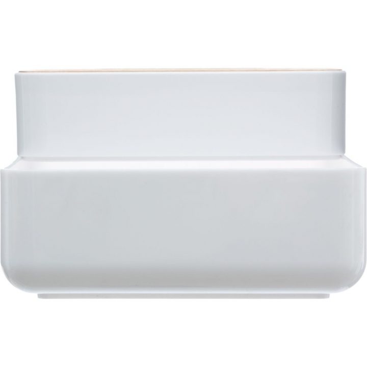 2 Boîtes De Rangement Salle De Bain Baltik – Blanc – Toilinux intérieur Boite De Rangement Salle De Bain