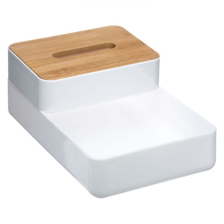 2 Boîtes De Rangement Salle De Bain Baltik – Blanc – Toilinux pour Boite De Rangement Salle De Bain