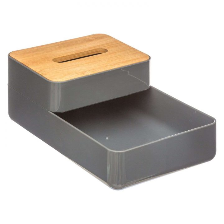 2 Boîtes De Rangement Salle De Bain Baltik – Gris avec Boite Rangement Salle De Bain