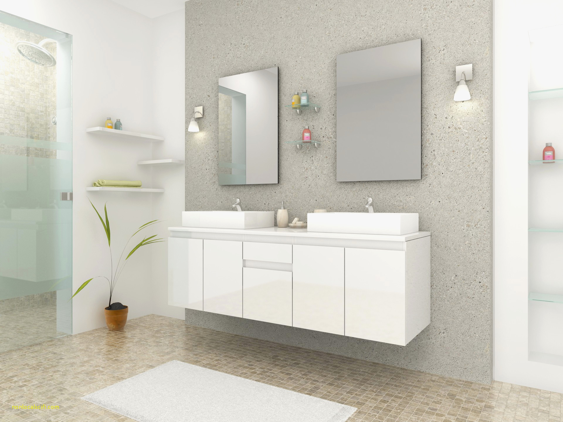 28 Concept Meuble Salle De Bain 100 Cm intérieur Vasque 100 Cm 2 Robinets