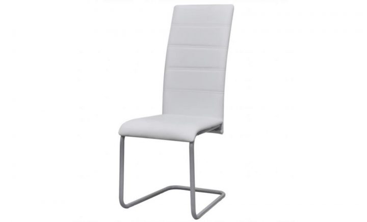 2Pcs Chaises À Manger Cantilever Avec Dossier Haut Blanc Décor Moderne De Bureau Maison Ou Salle À Manger 41 X 52,5 X 102,5 Cm à Chaise Haut Dossier Salle A Manger 2Pcs Chaises À Manger Cantilever Avec Dossier Haut Blanc Décor Moderne De Bureau Maison Ou Salle À Manger 41 X 52,5 X 102,5 Cm à Chaise Haut Dossier Salle A Manger