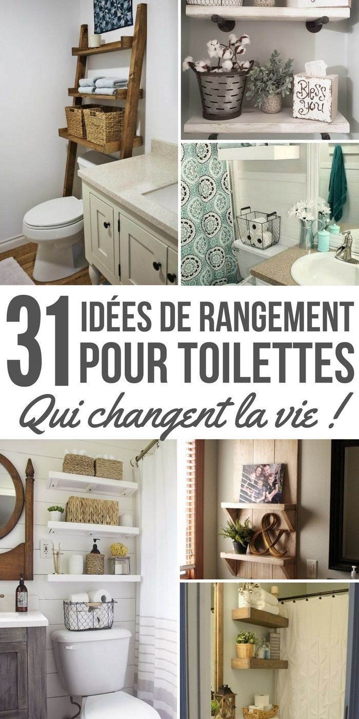 31 Brillantes Idées De Rangement Au-Dessus Des Wc intérieur Idée Rangement Salle De Bain