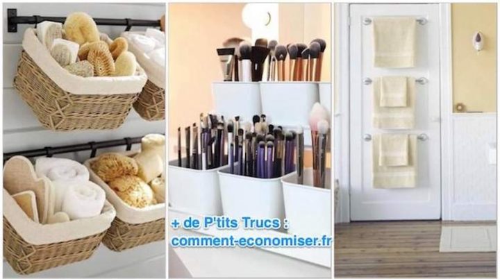 35 Idées Géniales Et Pas Chères Pour Organiser Une Petite destiné Idée Rangement Salle De Bain