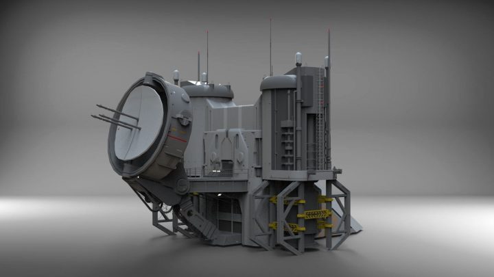 3D Model Sci-Fi Radar Location | Cgtrader intérieur Location Sci