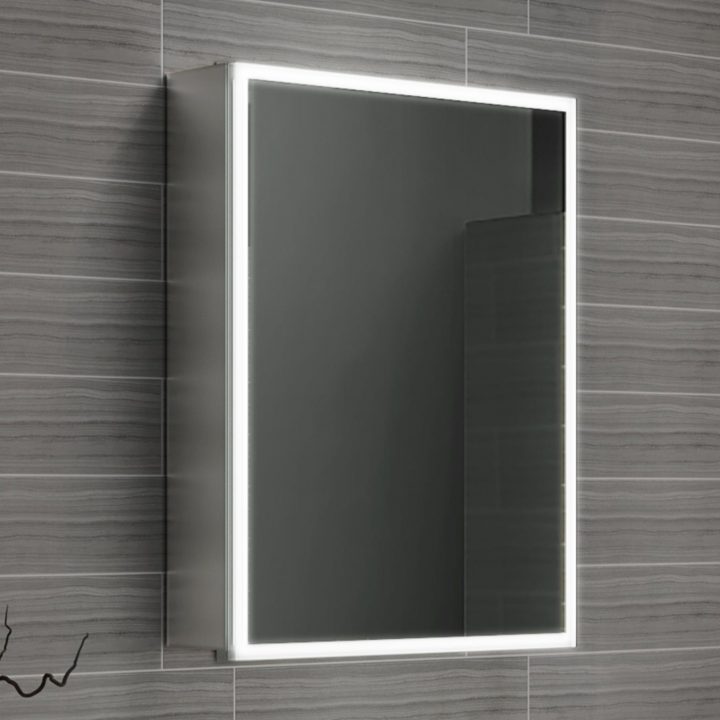 450X600 Cosmic Illuminated Led Mirror Cabinet | Soak concernant Cosmic Salle De Bain