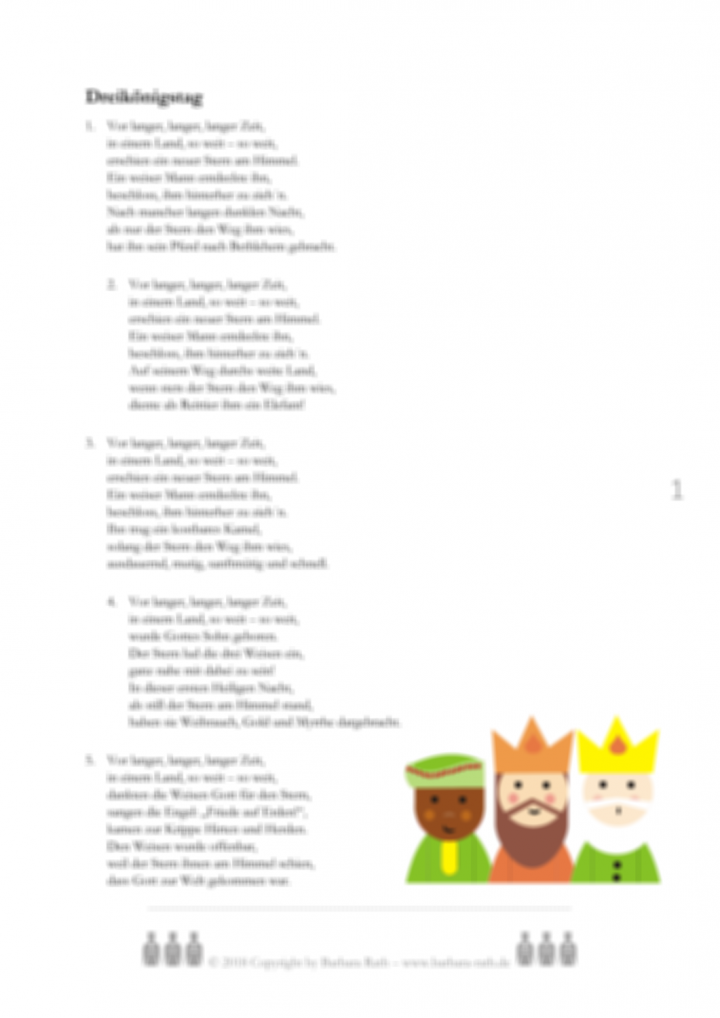 heilige drei könige geschichte zum vorlesen