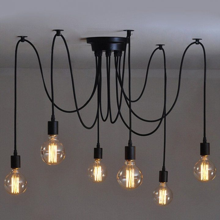 6 Pcs Luminaire Suspension-Style Européen Moderne Ikea Lampe serapportantà Plafonnier Pour Salle À Manger