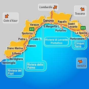 riviera italien karte riviera italien karte