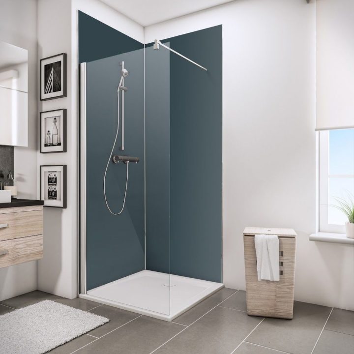 90X210 #anthracite #bain #décoratifs #douche #mural #muraux à Panneau Composite Salle De Bain