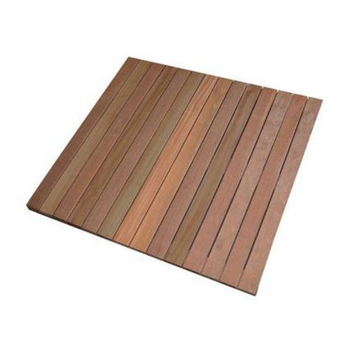 Dalle Bois Bankirai L 50 X L 50 Cm X Ep 24 Mm Leroy Merlin