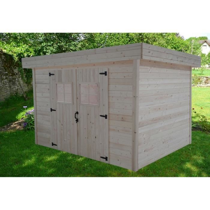 Abri De Jardin 10M2 Toit Plat dedans Abri De Jardin Bois 10M2