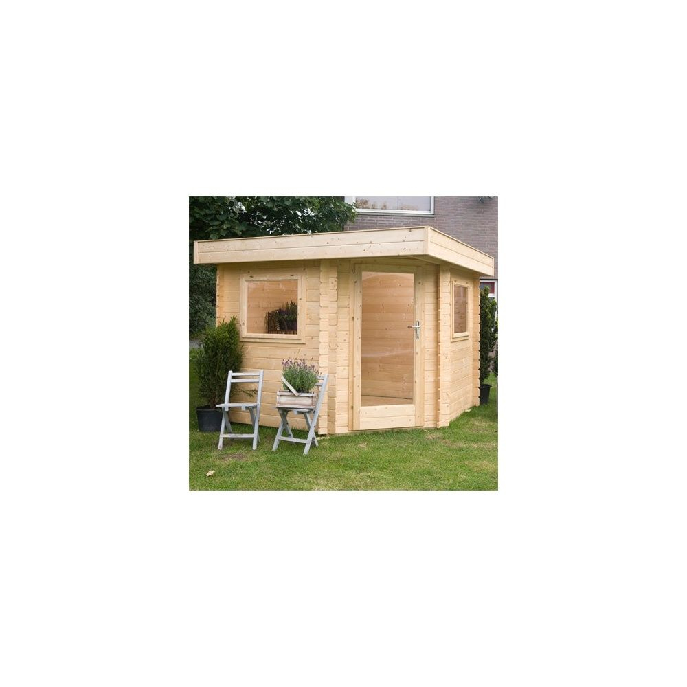 Abri De Jardin 5.8 M2 Alaska Bois 28 Mm Avec Plancher à Abri De Jardin Avec Plancher