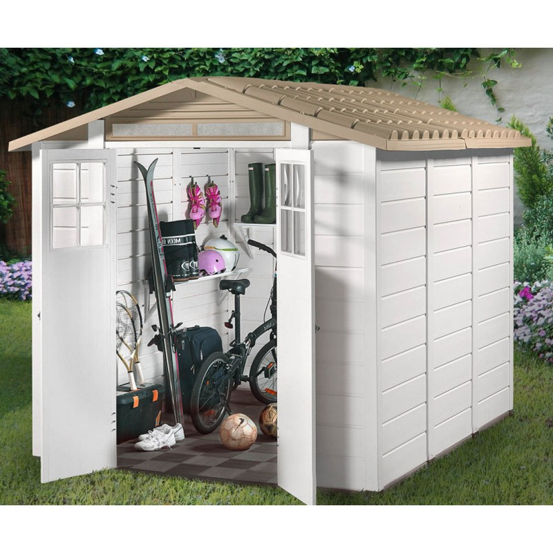 Abri De Jardin 6,03M² En Pvc Avec Plancher Evo Tuscany 240 tout Abri De Jardin Avec Plancher