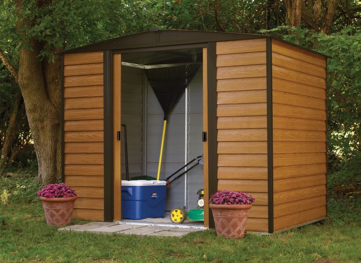 Abri De Jardin Arrow Acier Galvanisé Wr86 4M2 intérieur Abri Jardin 4M2