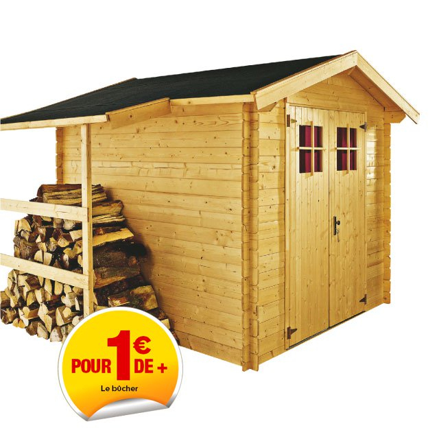 Abri De Jardin Avec Bucher Castorama - Châlet, Maison Et dedans Abri De Jardin Avec Bucher