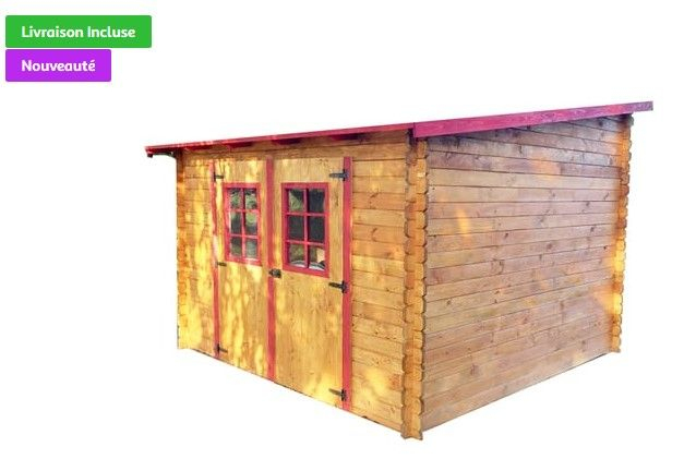 Abri De Jardin Bois Bonao 7.86M² Pas Cher – Abri De Jardin concernant Abris De Jardin Auchan