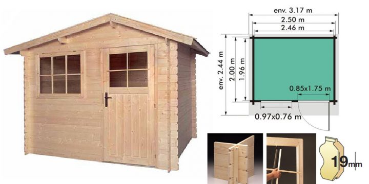 Abri De Jardin Bois Helsinki 5M² 19Mm Luoman – Oogarden serapportantà Abri De Jardin Oogarden