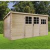Abri De Jardin Bois Lionel Toit Plat 9.92M² 34Mm pour Abris De Jardin Toit Plat