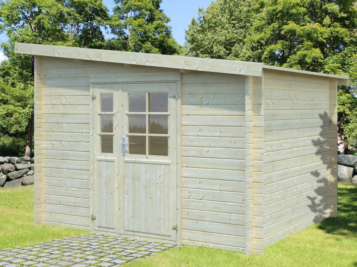 Abri De Jardin Bois Naves 8.16 M² Adossable – Oogarden concernant Abri Jardin Oogarden