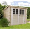 Abri De Jardin Bois Rodrigues Toit Plat 7.53M² 28Mm destiné Abris De Jardin Toit Plat
