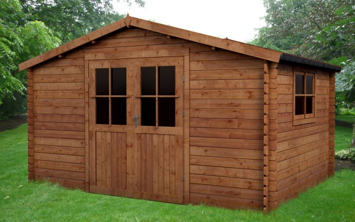 Abri De Jardin Bois Saulieu 12 M² Traité Autoclave Marron tout Abri De Jardin Oogarden