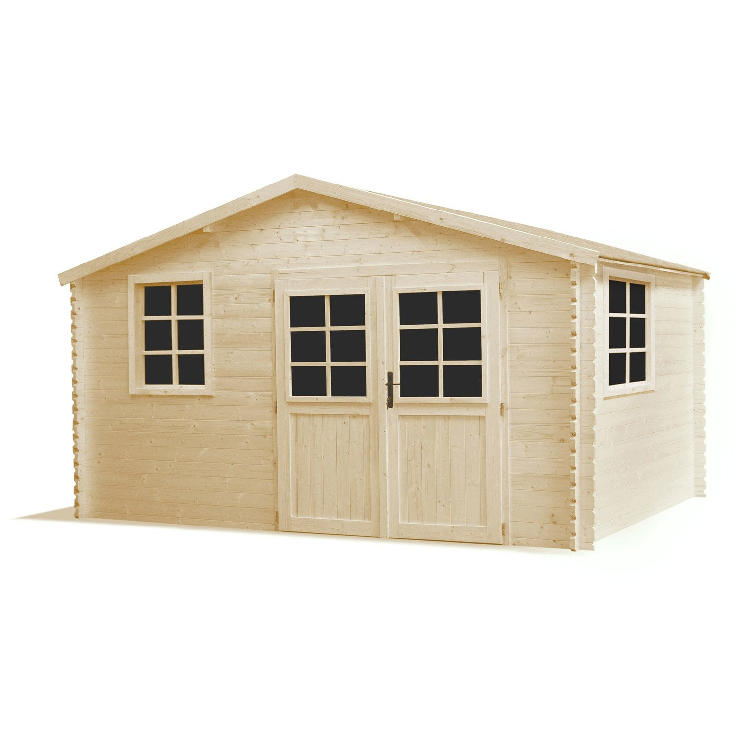 Abri De Jardin Bois Silla, 12.05 M² Ep.34 Mm | Leroy Merlin destiné Incinérateur De Jardin Leroy Merlin